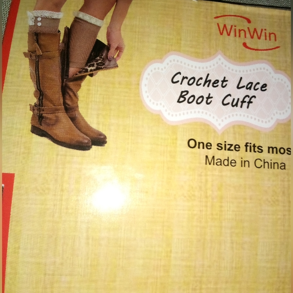 Crochet Lace Boots Cuff